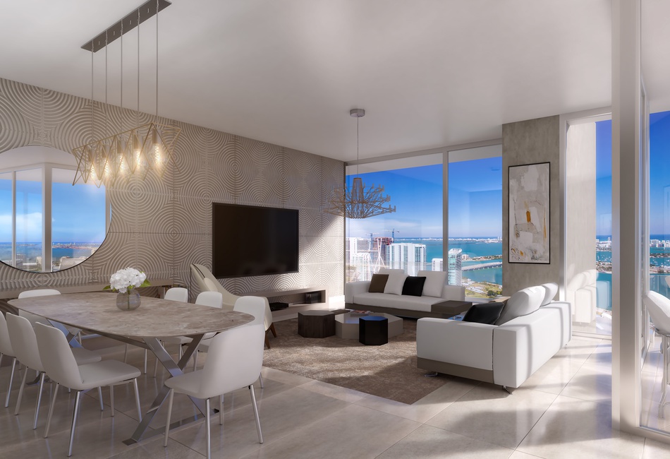 Okan Sky Residences Living Room